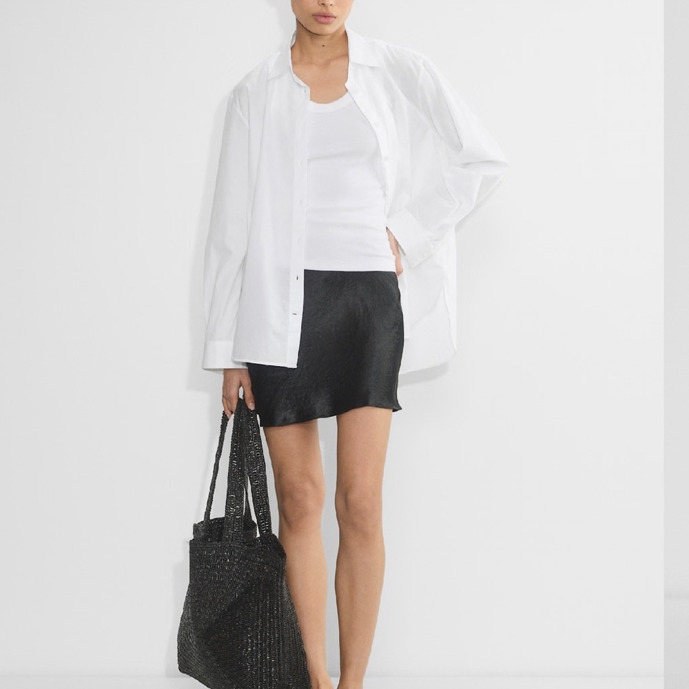 Aritzia Slip Satin Mini Skirt